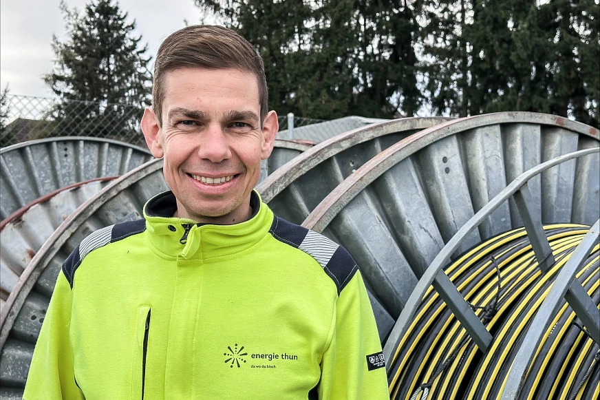 David Zysset Projektleiter Stromnetz/Stv. Leiter Asset Service Stromnetz David Zysset und das Team Asset Service Stromnetz bringen Strom auf Baustellen und zu Veranstaltungen.