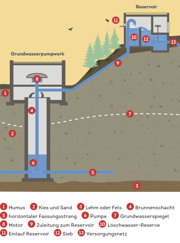 Grafik Entstehung Grundwasser 